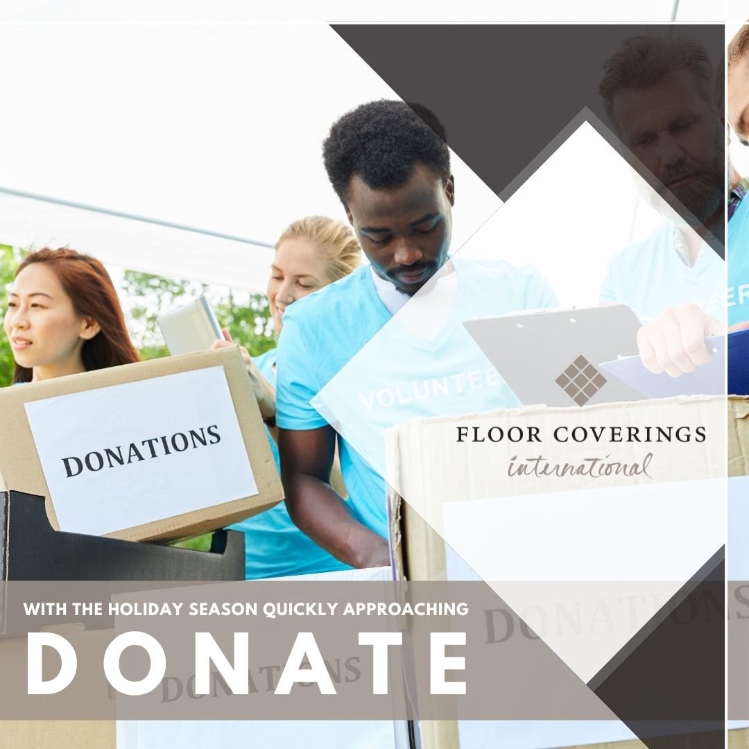 With the holiday season quickly approaching, please consider donating what you can to those that may need it more. Time or money, no donation is too small. Let’s make this world a better place! 469-300-3759

#HolidayDonation #Donation #FloorCoverings