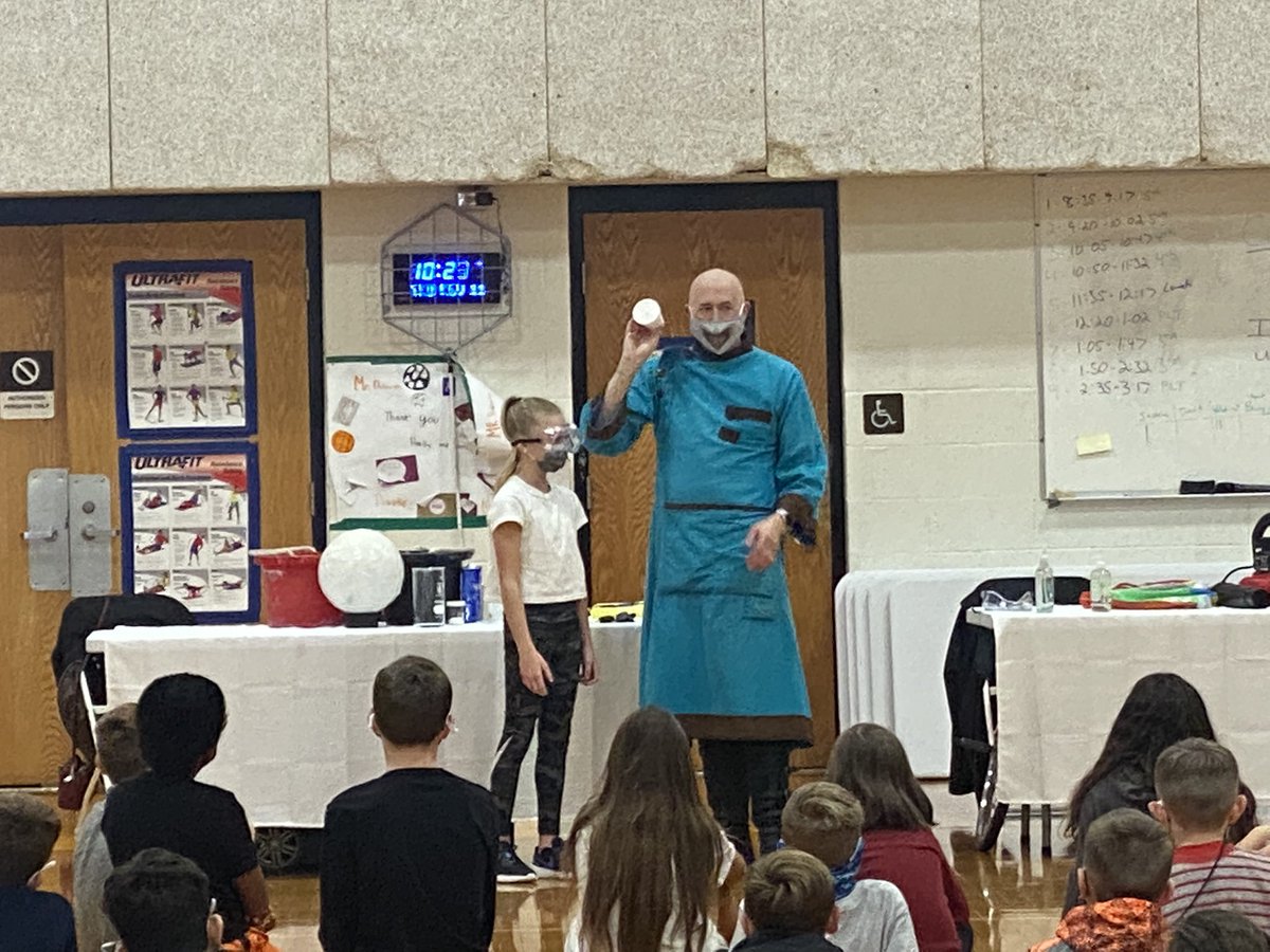 MrsMerwinJHIS's tweet photo. JHIS students loved today’s fun and interactive Extreme Science assembly! Thanks again to our JHIS PTA for providing us with this experience! #WErTJ #JHIS #JHISPTA https://t.co/6dJK9etOT5