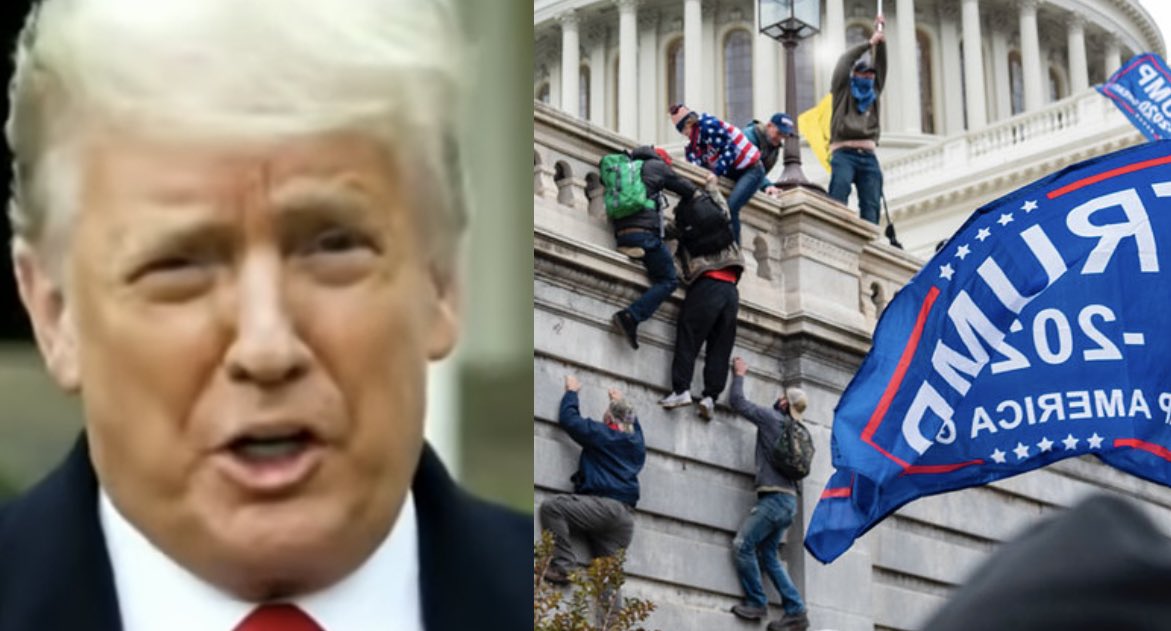 CalltoActivism's tweet photo. BREAKING — The January 6 Committee wants to see outtakes from Trump’s address to MAGA rioters to prove 
his frame of mind. 

It reportedly took Trump six tries.

RT IF YOU WANT THE JANUARY 6 COMMITTEE TO GET THE TAPES! https://t.co/pEbN91uvjv