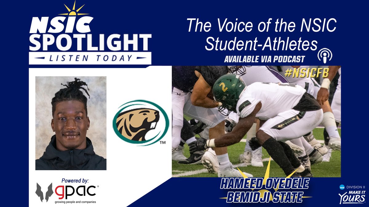 .<a href="/BSUBeaversFB/">Bemidji State Football</a> defensive back Hameed Oyedele popped in for the <a href="/NorthernSunConf/">NSIC</a> Spotlight this week!

youtu.be/bypK3YyiZGU