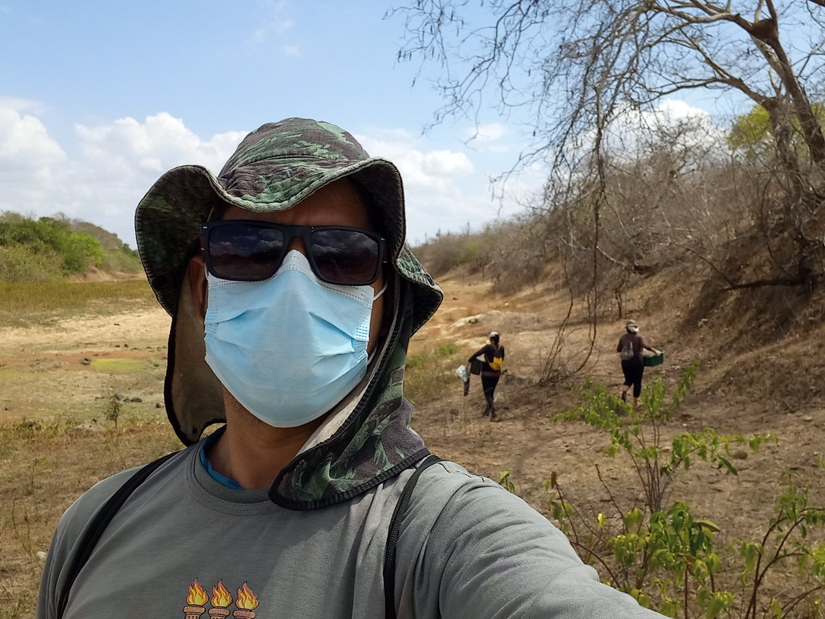 Dry phase fieldwork of the Rio Aracatiaçu, Amontada, Ceará  for #BiodiversIRES 
@1000IRP
Thanks @keilobio, @Tamara_pMaciel and Maria Rita Nascimento.