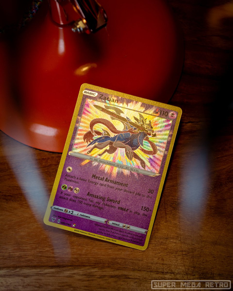 SuperMegaRetro's tweet photo. Zacian Oh [ insert expletives ] Zacian...
#AmazingRares #Pokemon #Zacian
#StaySuperMegaRetro https://t.co/q0usU80DXq