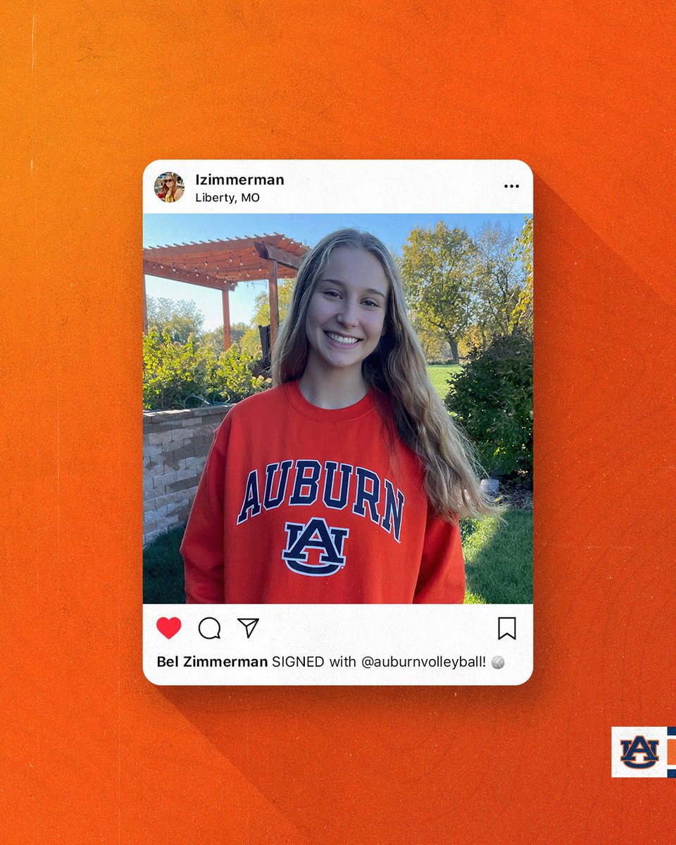 𝗦𝗜𝗚𝗡𝗘𝗗 ✍

The family keeps growing 💙

𝘉𝘦𝘭 𝘡𝘪𝘮𝘮𝘦𝘳𝘮𝘢𝘯
🏡 Liberty, Mo.
🏐 OH/RS Hitter
📊 No. 1 Right Side from Missouri 
🏆 First Team All-State
💪 Recorded over 1,000 career kills

#WarEagle | <a href="/bel_zimmerman10/">Bel Zimmerman</a>