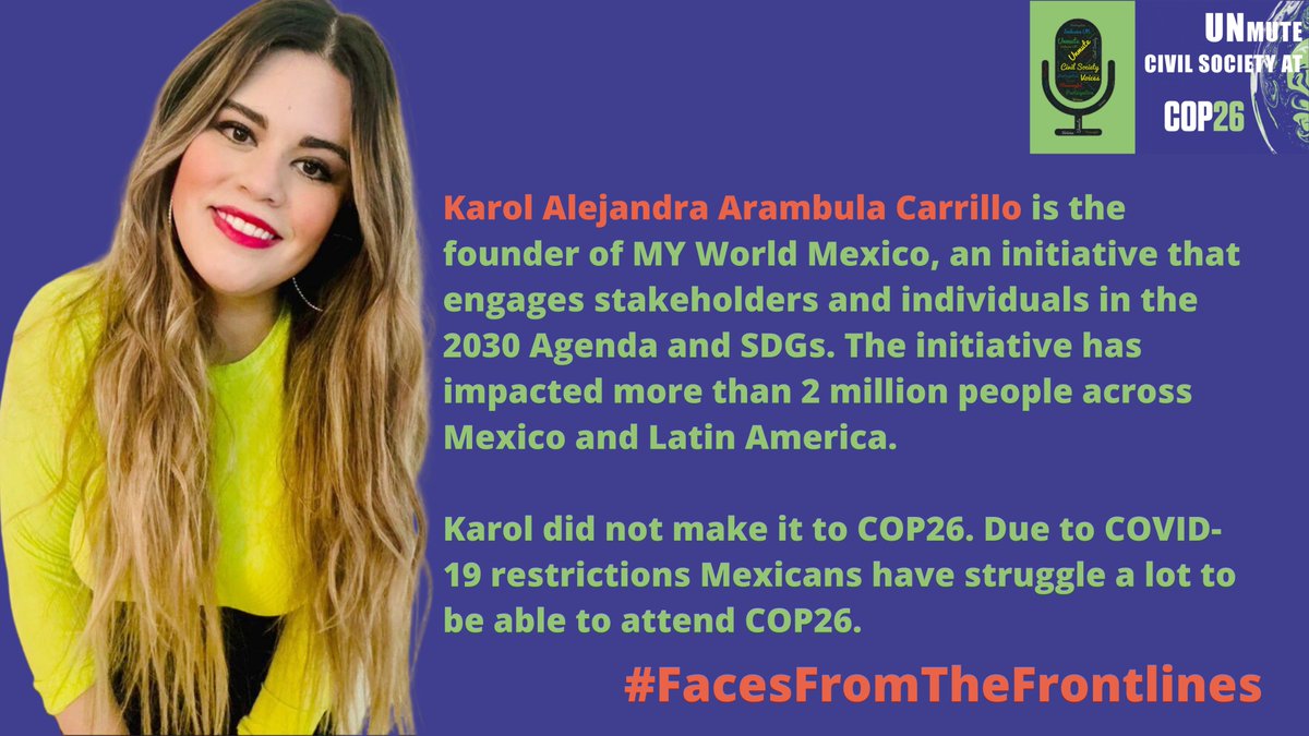 globaltfokus's tweet photo. .@amjadrshdyahoo1, @blendy83, @KarolArambuladid did not make it to Glasgow. But they fight for #ClimateJustice every day and they are ready to be heard📢
@UN member states need to ensure meaningful participation so their voices can be heard.
#FacesFromTheFrontlines #UNmuteCOP26 https://t.co/50F8aVetDn