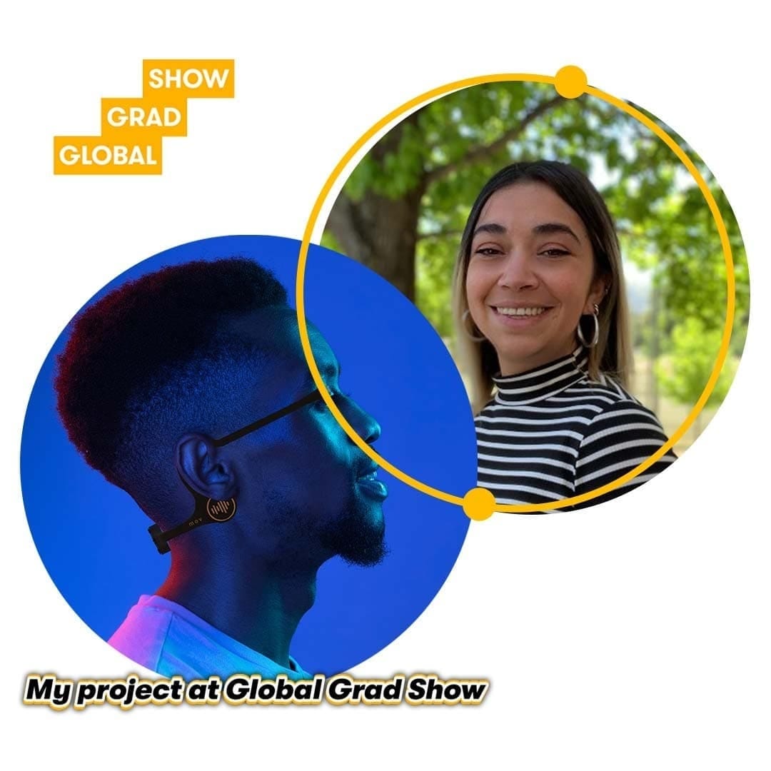 UTalca's tweet photo. Felicitamos a la académica de la Escuela de Diseño #UTalca, Silvana Herrera, por representar a Chile en el Global Grad Show Dubai 2021 👏con su iniciativa MOV,
una banda sensorial de campo sonar para personas con discapacidad visual.
#mov  #diseñoinclusivo #globalgradshow https://t.co/hQeIRTzp0D