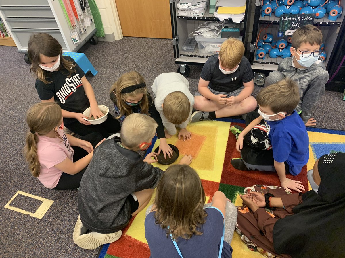Mrsmkleman's tweet photo. Third graders learning how valuable soil is with @franklinswcd ! @ADCCampus https://t.co/KYDU2phZ9G