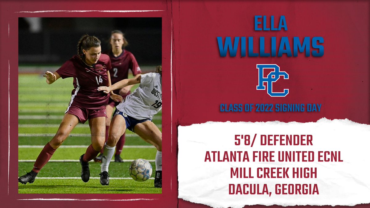 BlueHoseWSOC's tweet photo. Next up is Ella Williams, a defender from Mill Creek HS in Dacula. Welcome to the family Ella!

#PCWS #raisethebar https://t.co/sZj04iqU8W