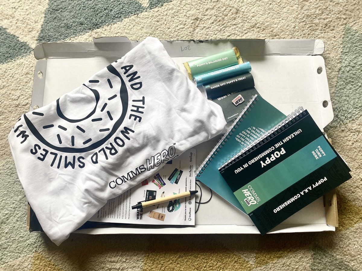 _PoppyMatthews's tweet photo. A lovely start to my week receiving this personalised #commshero parcel from @WeAreResource - the chocolate bar didn't last long ๐คฃ
#cheltenham #comms #commscreative https://t.co/A2q45RyIvL