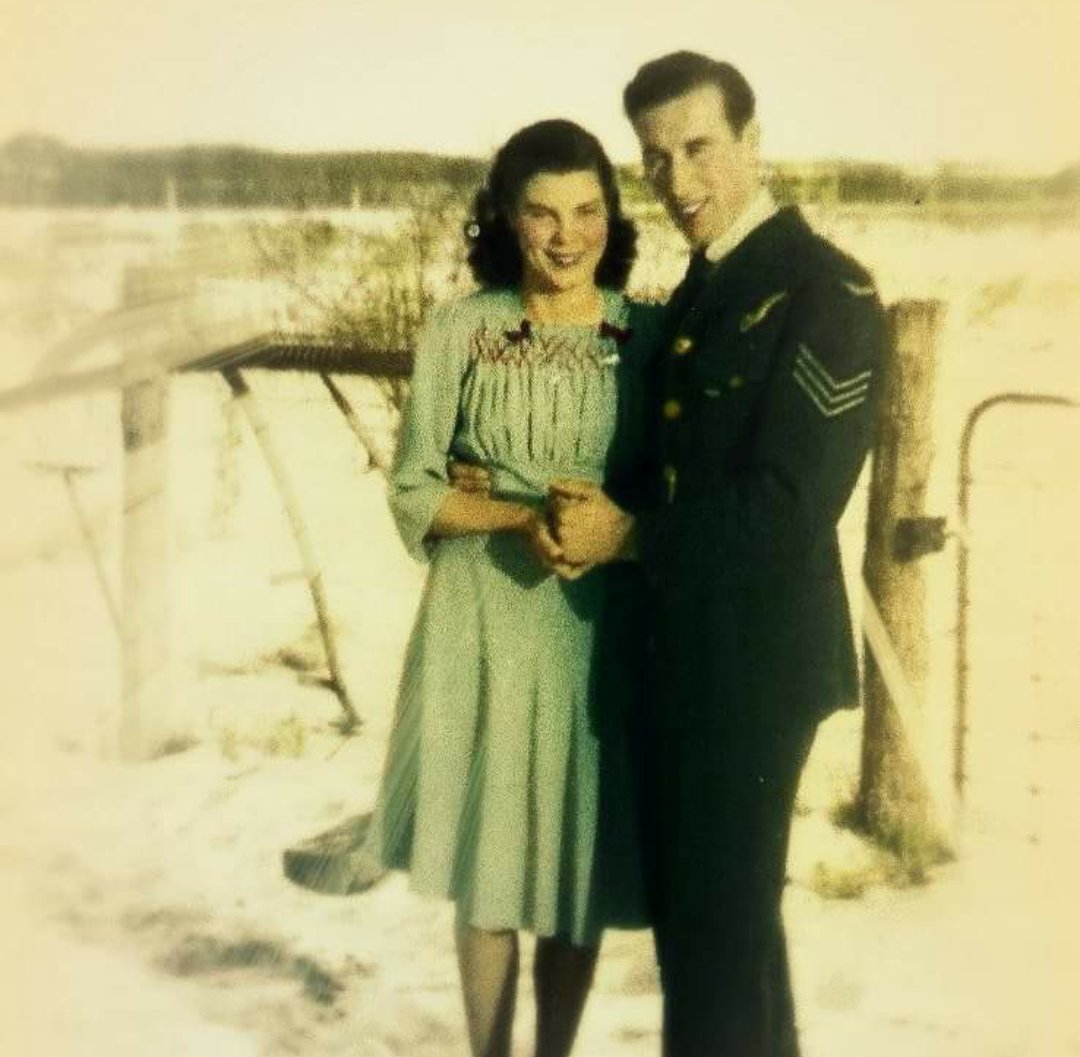 arts_lively's tweet photo. My Mom and Dad's Official Wedding photo. They were married just a few days before my Dad had to begin his duty after enlisting in the RCAF during WWII. She waited for him to return for nearly 4 years. They were both such strong people and sacrificed so much in their lives for us. https://t.co/IOTLMKvqBs