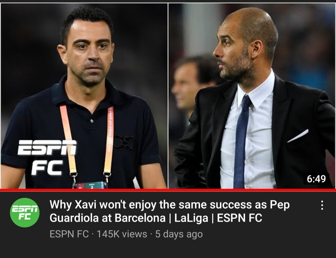 Bri_an2's tweet photo. ESPN FC hates Xavi 😭😭 https://t.co/oSgKfE0YGv