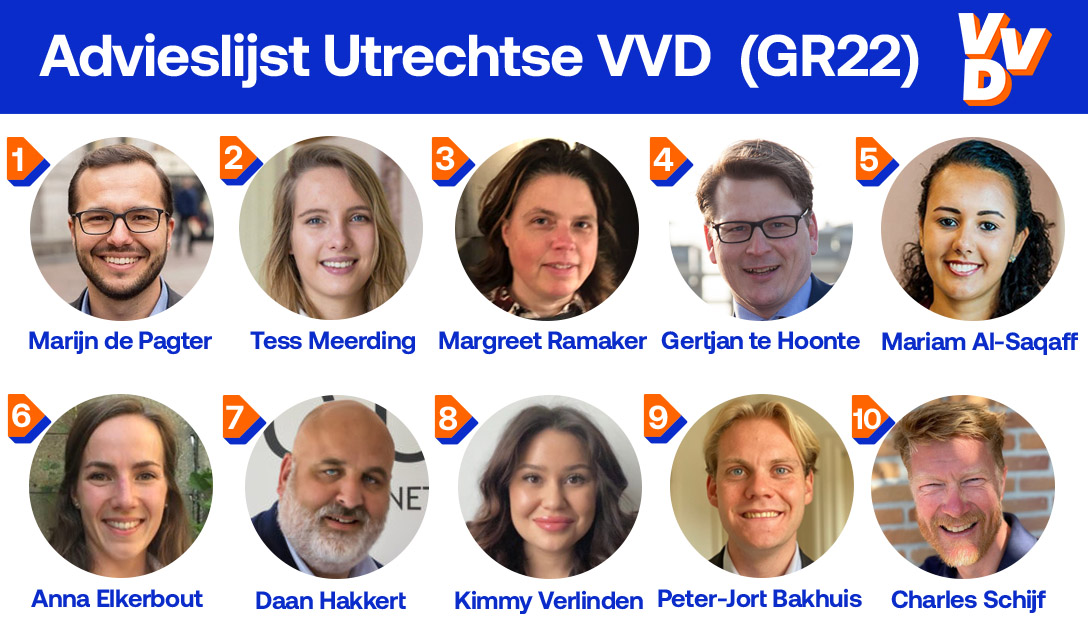 Dit is onze top 10 op de advieslijst voor de #gemeenteraadsverkiezingen van 2022! Een lijst vol met bekende en nieuwe gezichten 🧡💙. Ben je benieuwd wie nog meer op onze lijst staat? Check dan onze website👇
utrecht.vvd.nl/nieuws/46086/v…