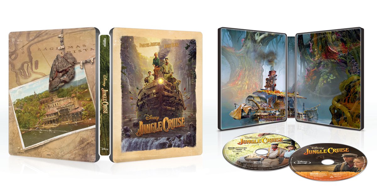 slashfilm's tweet photo. Thanks to our friends at @DisneyStudios, we’re giving away 4 copies of the @BestBuy exclusive 4K Steelbook of #JungleCruise, going on sale Nov. 16! Make sure you follow @slashfilm and RT for a chance to win. (Open to U.S. residents only) https://t.co/UnICx1R8w6
