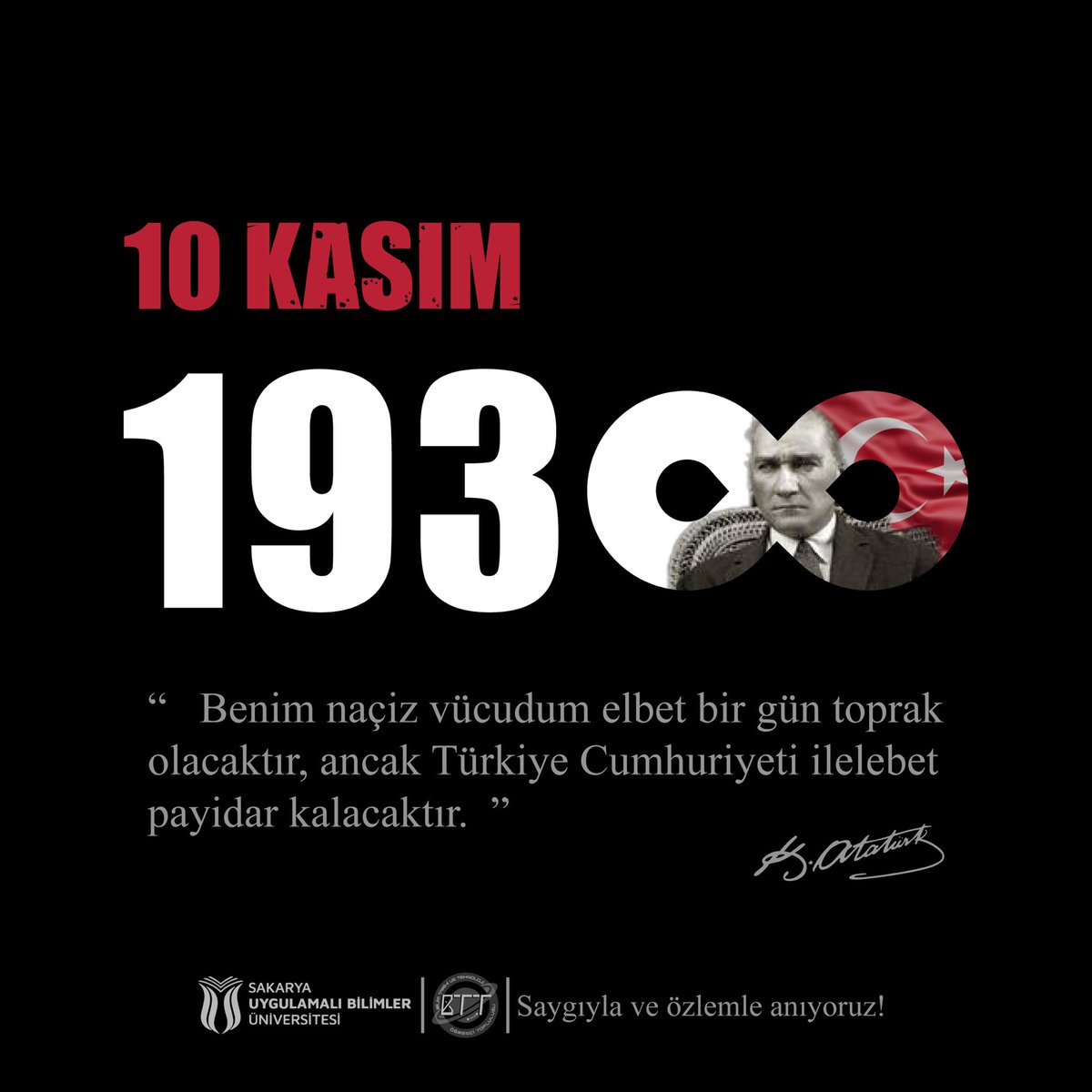 sububtt's tweet photo. Türkiye Cumhuriyeti'nin kurucusu Ulu Önder Mustafa Kemal ATATÜRK'ü sevgiyle, saygıyla, minnetle ve özlemle anıyoruz. https://t.co/0hvBDm2vPn