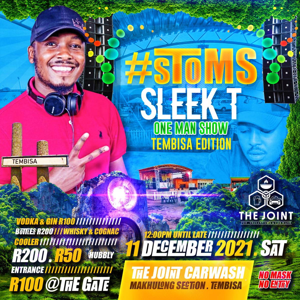 Djsleek_T's tweet photo. 11 December
#STOMS Tembisa Edition
THE JOINT, Tembisa
#SleekT #SleekT https://t.co/ppoLV2Wu7b