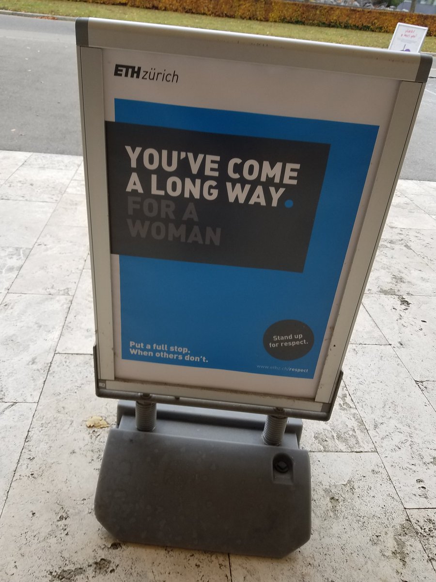 angrymaths's tweet photo. So @ETH_en had decided a great way to promote a respectful environment is to plaster offensive and disrespectful statements all over campus. Thanks for the reminder of all the sexist shit I've dealt with, I almost forgot. https://t.co/QXyjZqtIjt