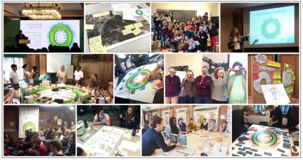 KateRaworth's tweet photo. Calling Doughnut innovators! Next week @tedxbath2021 I'll be celebrating how changemakers worldwide are turning Doughnut thinking into transformative practice - in education, in towns, in communities & more. If you've got an example + photo to share, bring it on! #powerofthecrowd https://t.co/fXaFR7xfF2