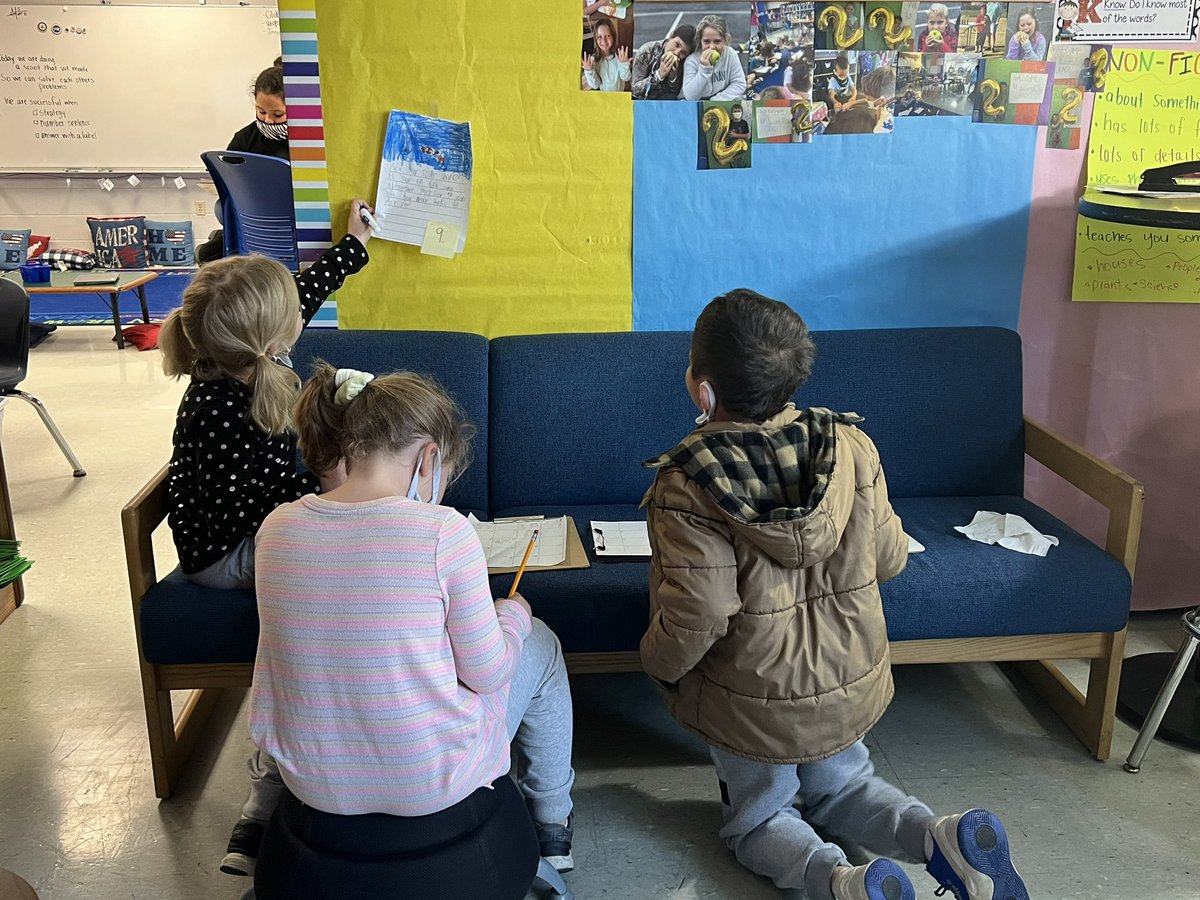 mr_baxter0011's tweet photo. How do you engage 7 years old while working on word problems?! Let them create their own and display them for their friends to solve! Check out some of these student led coaching sessions. #responsiblecollaborators https://t.co/xSMsK3tkUu