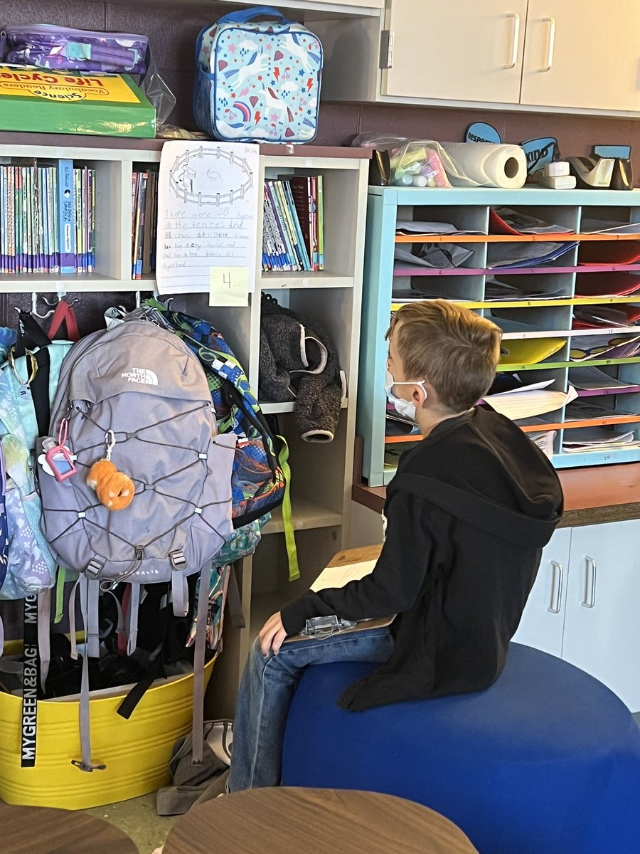 mr_baxter0011's tweet photo. How do you engage 7 years old while working on word problems?! Let them create their own and display them for their friends to solve! Check out some of these student led coaching sessions. #responsiblecollaborators https://t.co/xSMsK3tkUu