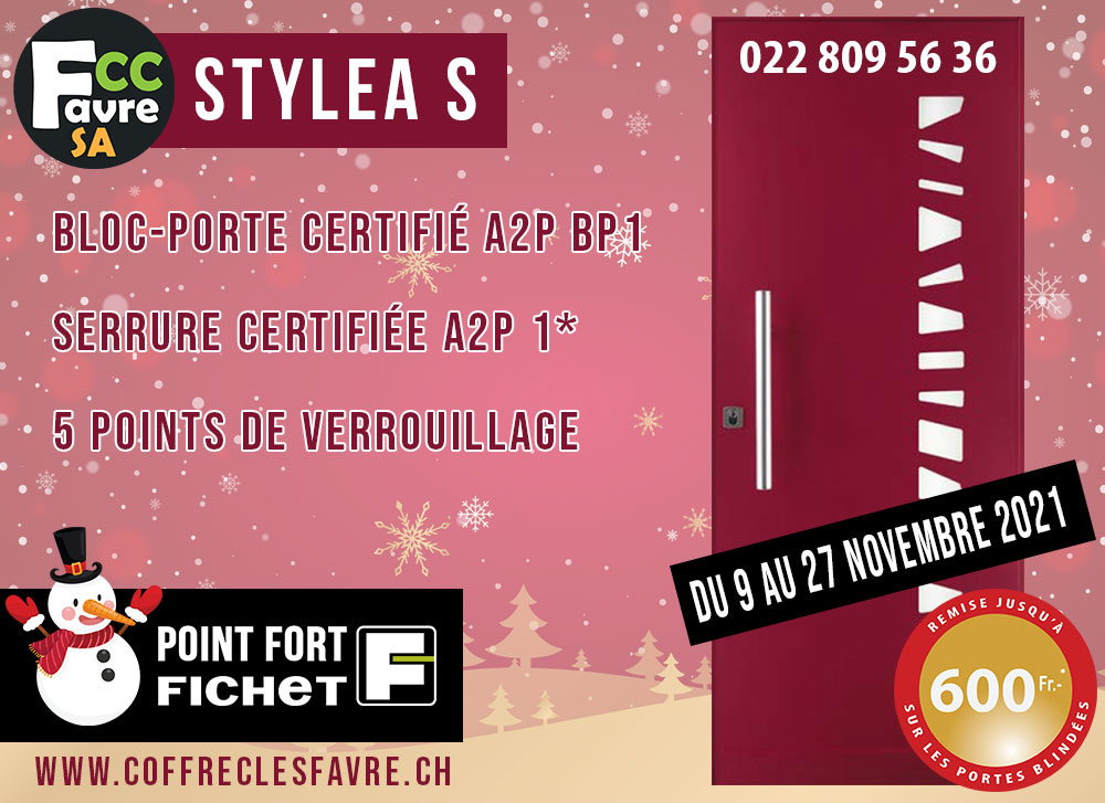 coffreclef's tweet photo. Du 9 au 27 Novembre 2021 - Remises jusqu'à 600 Fr sur votre porte blindée STYLEA S
#PROMOTION #REMISE #OFFRE #PORTE #STYLEA #FICHET #POINTFORT #FICHET #GENEVE
https://t.co/A8ZgZjzXbJ https://t.co/B3j9OXNIfM