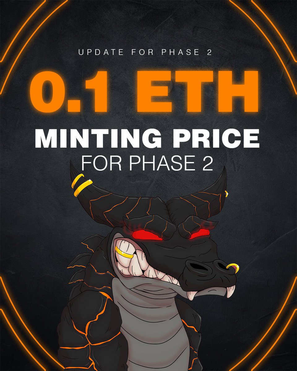 Public sale goes live on Friday 6 PM UTC, for this public sale you need to register on our website to gain access on the sale with the code you’re emailed on Friday.

MINTING PRICE - you need to pay 0.1 ETH for each NFT, we recommend leaving around 0.02 ETH for gas fees. #NFT