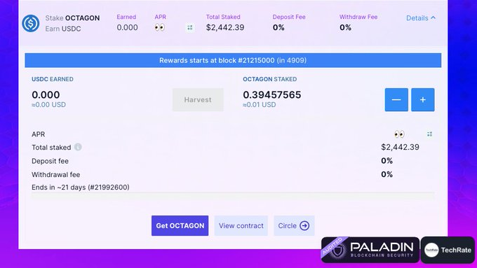 FLS_News_1's tweet photo. 🧿 @PolyDeFi To Launch New Staking Pool!
🧿Stake #OCTAGON to earn $USDC
📍#POLYDeFi is a transparent next generation tiered IFO launchpad running on #Polygon.
⬇️Stake Here:
https://t.co/6NHfLxOu3L
#FLS https://t.co/Jst0FZCS0h