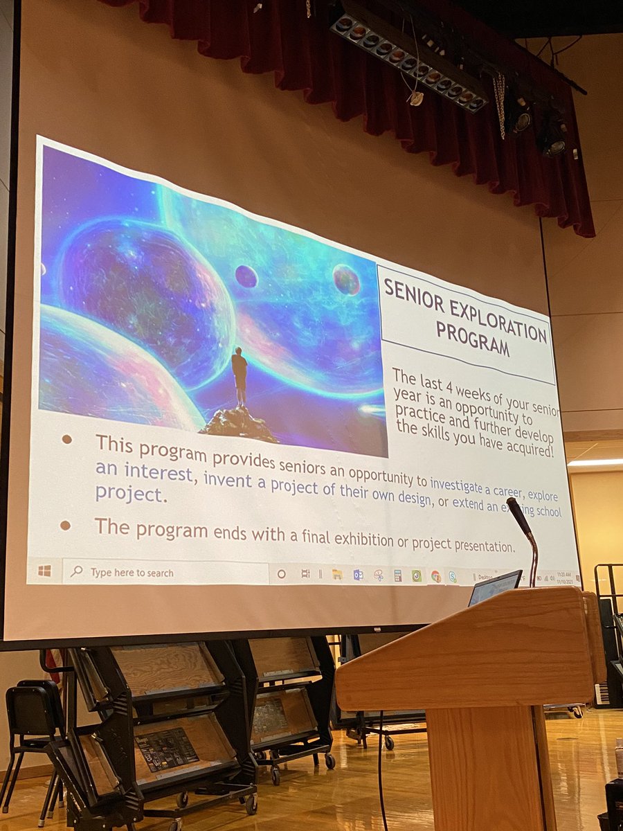 MsDesberg's tweet photo. Presenting to @WilmMiddle 8th graders about Wilmington High School! Looking forward to seeing these scholars next year! @WilmingtonPS @Kim_Chemland @SrBrownMV @MarkStaffier @MsPWHS 🎓 https://t.co/1xPtwhLMVy