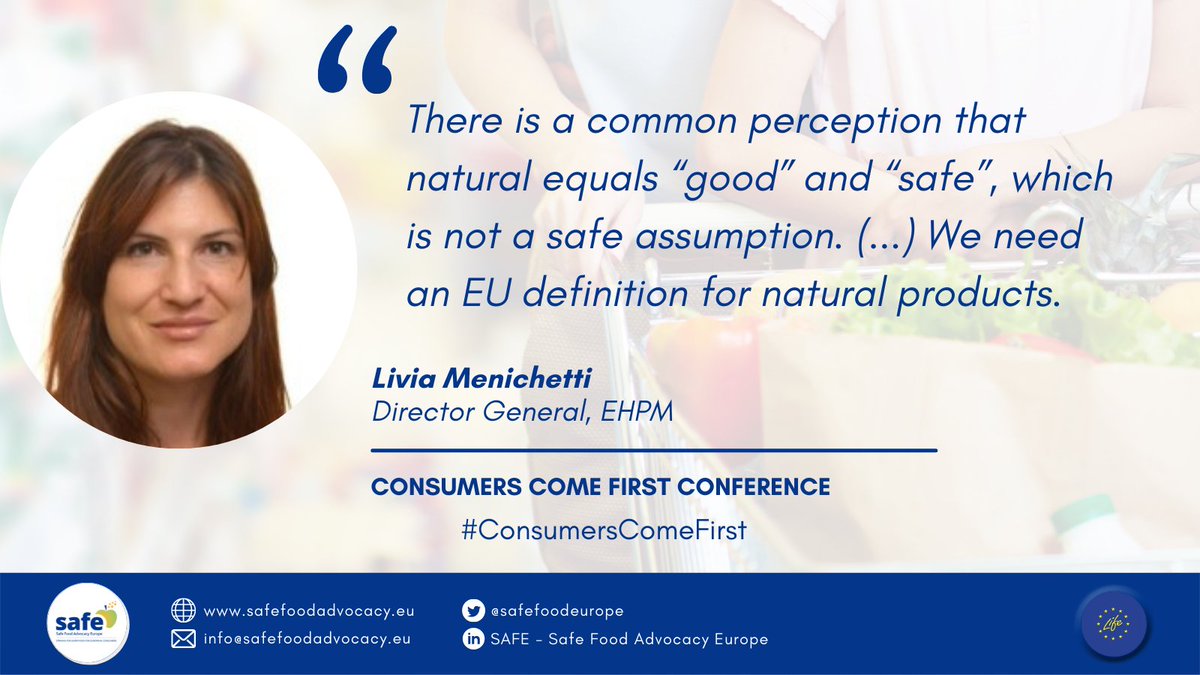 SafeFoodEurope's tweet photo. All panellists agree that a common EU definition for natural food products (regulating marketing claims) is needed! #WeValueTrueNatural #ConsumersComeFirst https://t.co/zLD8sBe3aD