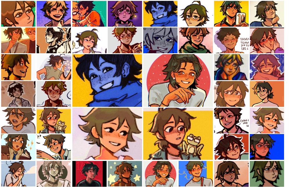 bonus inconsistent yamaguchi collage….i've drawn him sm omg 