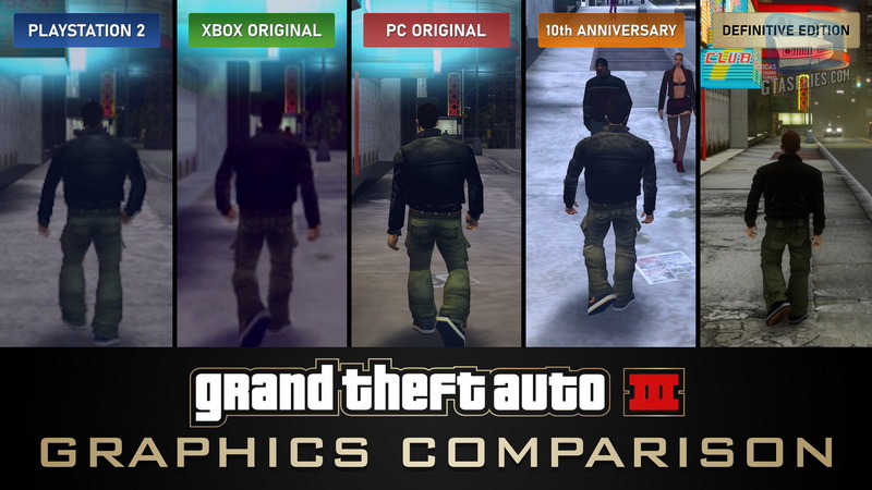 GTA 3 Definitive Edition Comparison - PS2 / Xbox / PC / Mobile / Remaster 