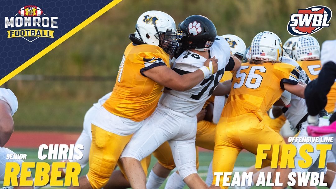 6Sphoto's tweet photo. 🐝🏈 Congratulations to Senior, Chris Reber who was selected First Team All SWBL East Division for Offensive Line.

@_MonroeFootball @HornetsInGame

#1HAH #HornetCountry https://t.co/sLckJcbO2T