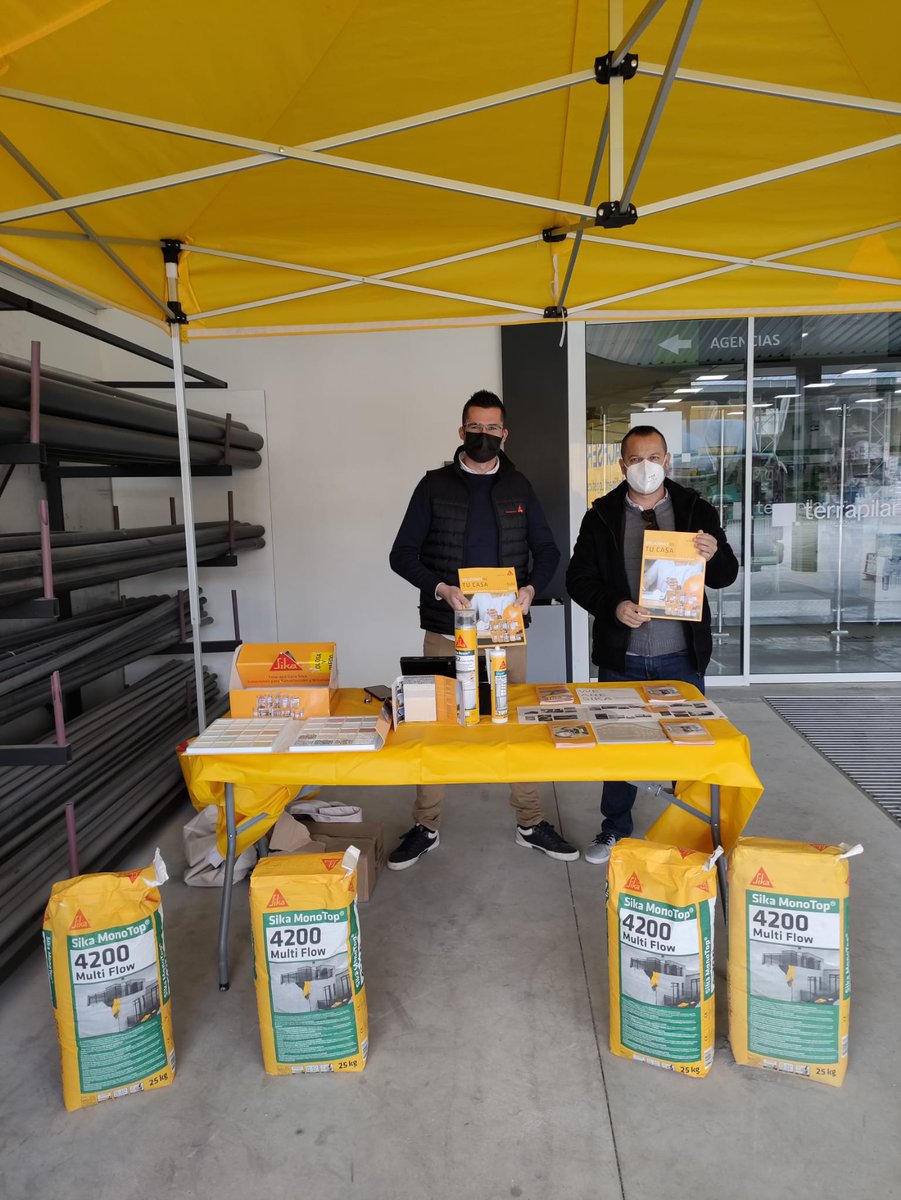 terrapilar's tweet photo. Hoy hemos tenido a @Guillesika en Pilar de la Horadada presentando las novedades de @SikaSpain 
Si aún no las conoces tienes dos oportunidades más en nuestras sedes #Terrapilar:
    - 📅 11/11 Cartagena
    - 📅 12/11 Murcia
¡No te las pierdas!👌 https://t.co/BMO7FD5AE2