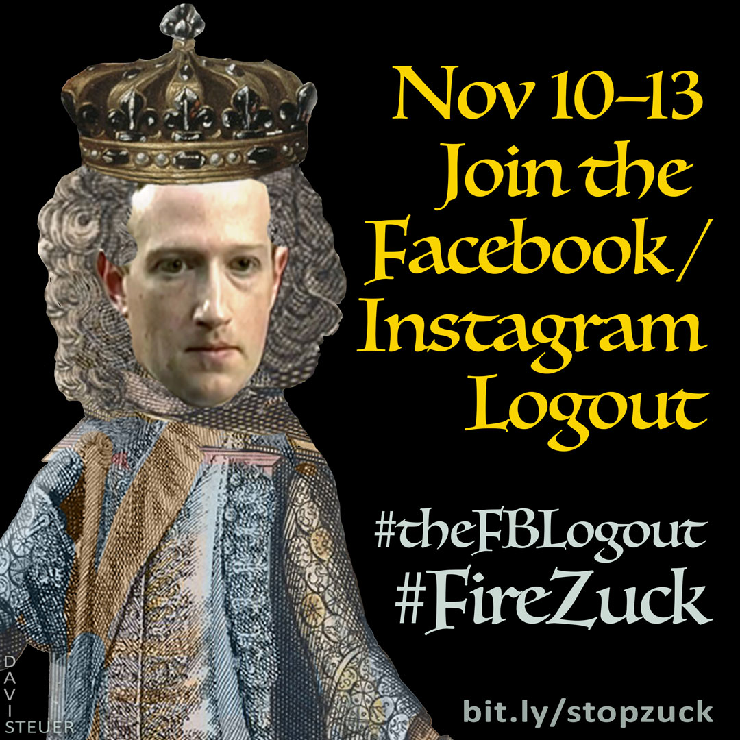 SharonSteuer's tweet photo. @twrling Thanks @twirling for making this poster available to those who want to post a notice on their pages before logout— via https://t.co/dRzHSuXoNB (@ Media Alliance) #theFBLogout #firezuck https://t.co/ggL1krfQAf