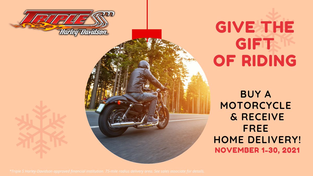 TripleSHD's tweet photo. The gift giving season is upon us! 🎁 What better gift to give then a @harleydavidson?! https://t.co/4Jgax0kPTx