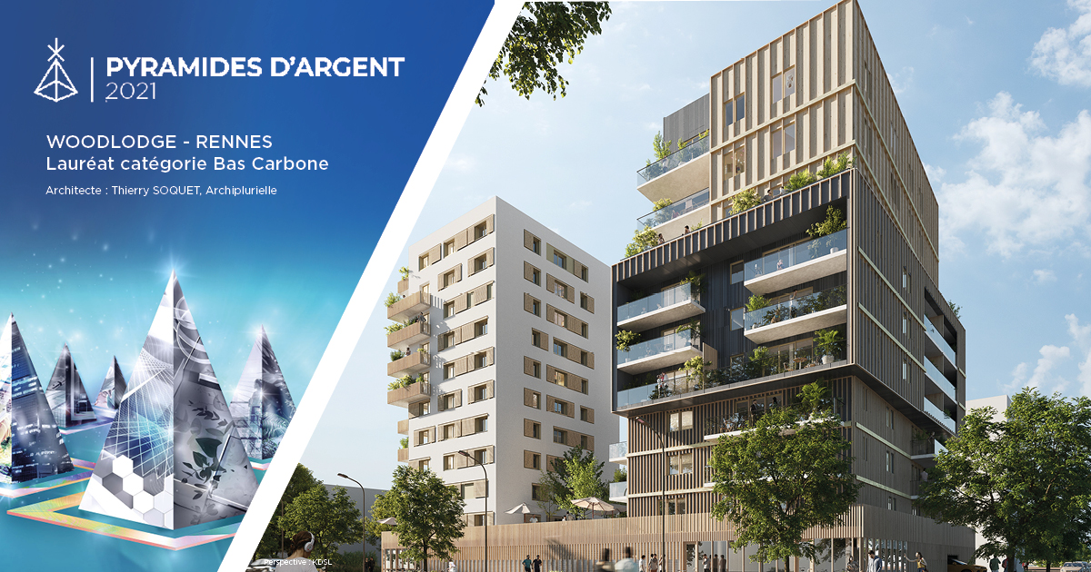 Secibimmobilier's tweet photo. SECIB Immobilier est fier de vous annoncer que le programme WOODLODGE est Lauréat des Pyramides d’argent 2021 de la région Bretagne - Prix du bâtiment Bas Carbone ! 🏠🏆
#pyramidesdargent #laureat #Baudchardonnet #batimentbascarbone #Rennes https://t.co/7KetNtqPN7