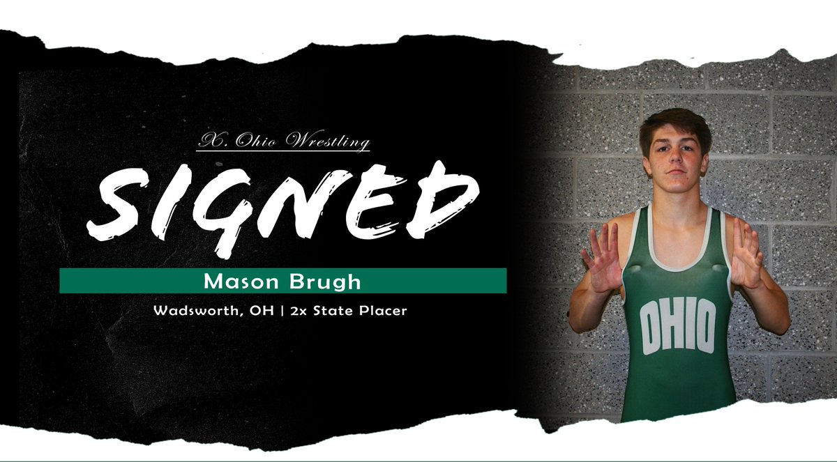 OhioBobcatsWR's tweet photo. Bobcat Nation❕ 

Please Welcome, Mason Brugh!

2⃣x State Placer 
3⃣x State Qualifier
3⃣x District Champion
3⃣x OHSSA Scholar-Athlete  

Welcome hOUme, Mason😼 https://t.co/fmXtyi7LhE