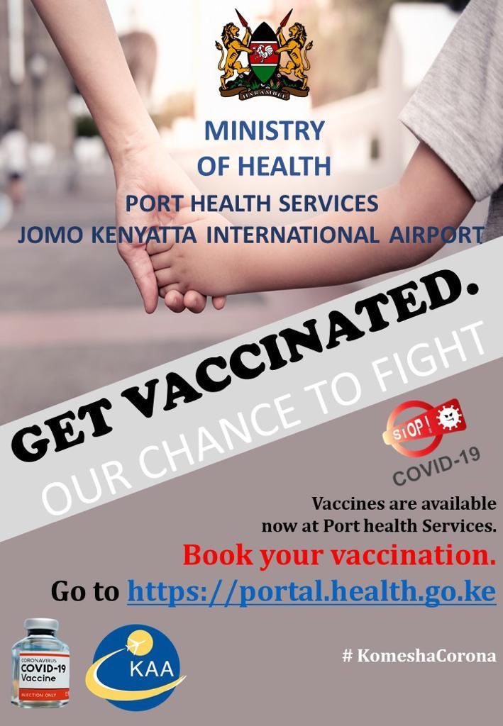 Get vaccinated ⁦<a href="/MOH_Kenya/">Ministry of Health</a>⁩