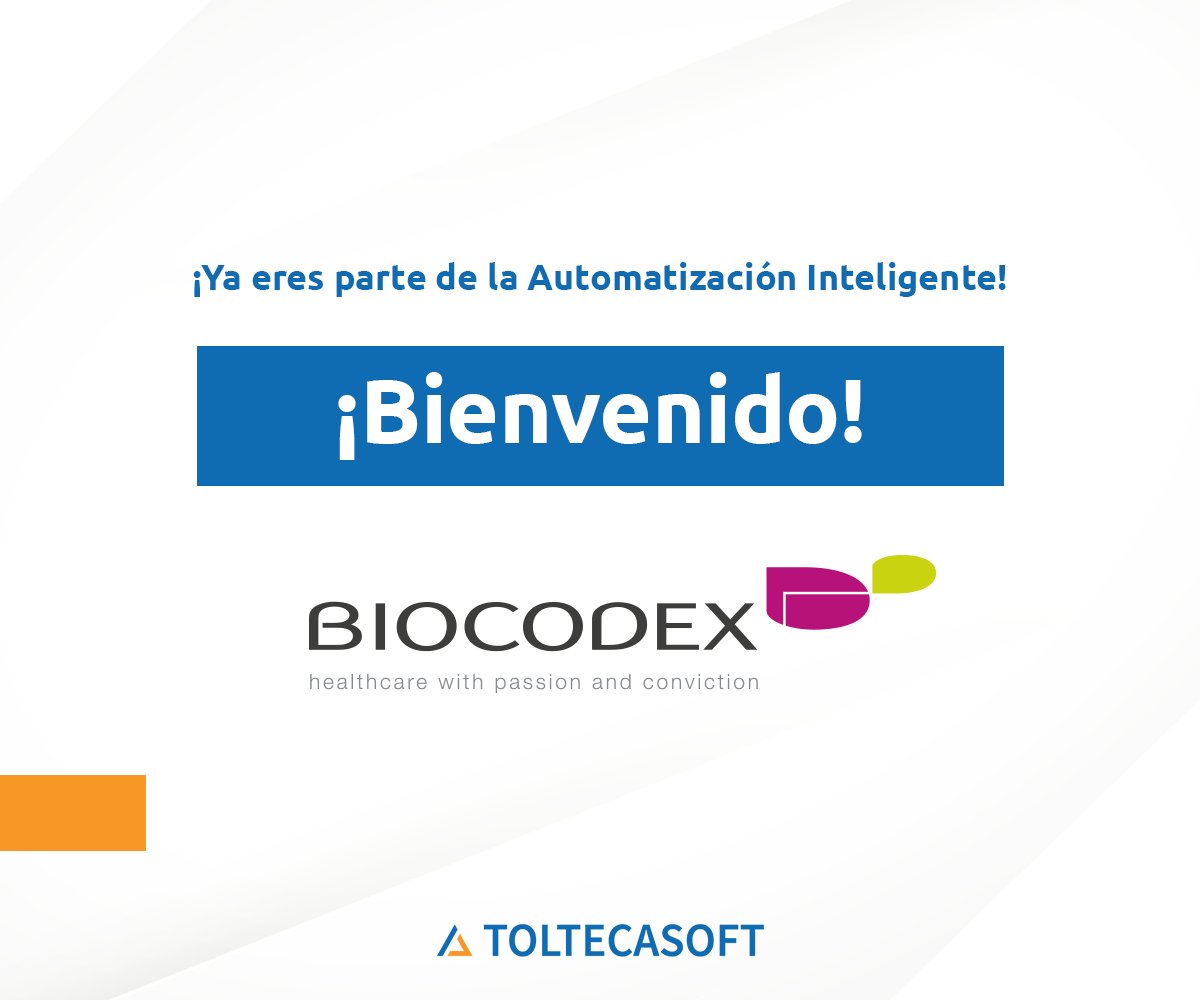 toltecasoft's tweet photo. Orgullosos de sumar a BIOCODEX a la red de empresas que automatizan su control de gastos de forma inteligente con SiGA Sistema de Comprobación de Gastos.

¡Es un gusto trabajar juntos! https://t.co/kCjDvt48Se