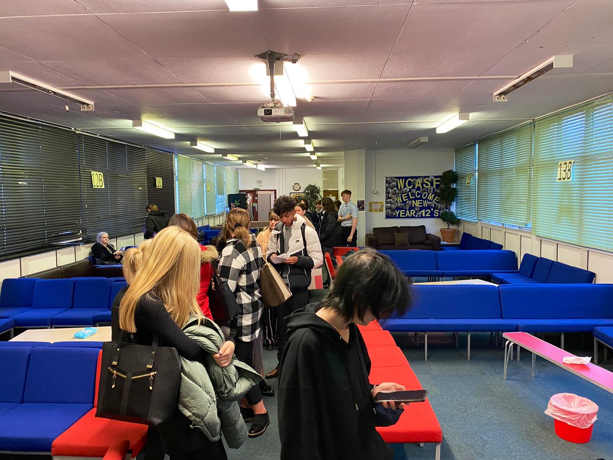 WCA6thForm's tweet photo. Students queuing at 6am to get into Sixth Form?? Must be something good happening again… Let’s try again Garda 2022!!! https://t.co/ExQ1UOxfw4