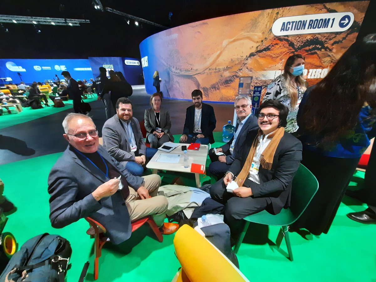 FrancescoCatte's tweet photo. #COP26 | Cooperation &amp; exchange of views on how to deliver #EUGreenDeal were discussed by @msanglas DG of Environment &amp; Climate from Catalunya &amp; Richard Sjölund @CPMR_Europe Vice President for Climate &amp; Energy. 

#RegionsAct https://t.co/9cxb64x9Gp