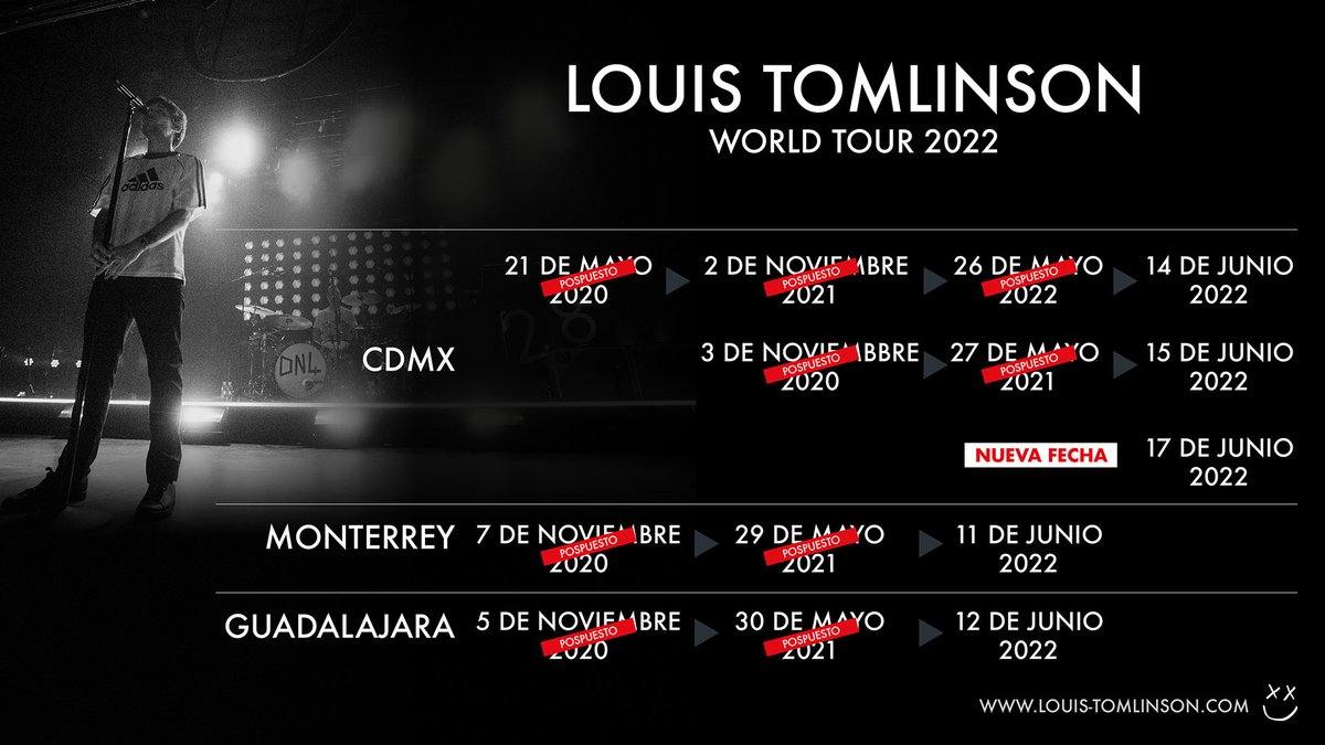 ocesa_total's tweet photo. 🚨 Aviso Importante 🚨
Los conciertos de Louis Tomlinson en México serán reprogramados:

14 y 15 de junio, Pepsi Center WTC, CDMX.
11 de junio, Auditorio Citibanamex, Monterrey.
12 de junio, Auditorio Telmex, Guadalajara. 
Los boletos previamente adquiridos siguen siendo válidos. https://t.co/1LWVbf3co1