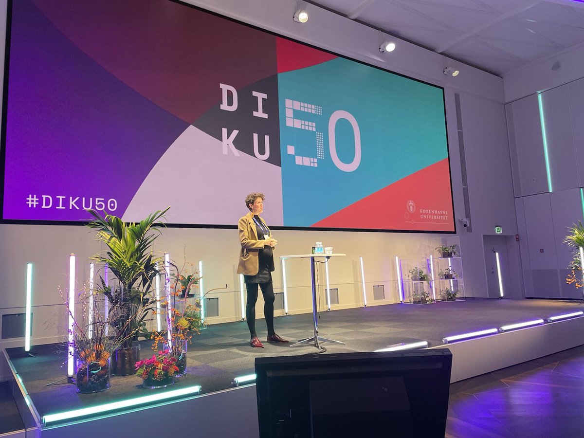 TechambDK's tweet photo. Great pleasure to speak at #diku50 commemorating 50 years of computer science in Denmark. https://t.co/MZpAQHhGrF