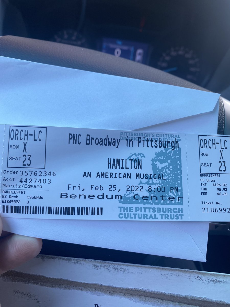 Let’s goooooo !!!! Hamilton tickets