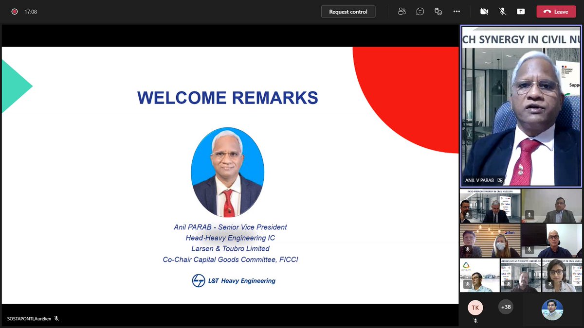 ficci_india's tweet photo. Construction of new nuclear power plants a must to meet India's Net-Zero emission pledge at #COP26: Mr Anil Parab, Co-Chair Capital Goods Committee, FICCI at Webinar on Indo-French Synergy in Civil Nuclear.
#CleanNuclear https://t.co/mKnnJ1a01y