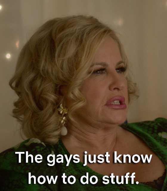 JarettSays's tweet photo. Jennifer Coolidge speaking the God's honest truth in Netflix's gay holiday rom-com, Single All The Way https://t.co/UEjEJ9ED4W