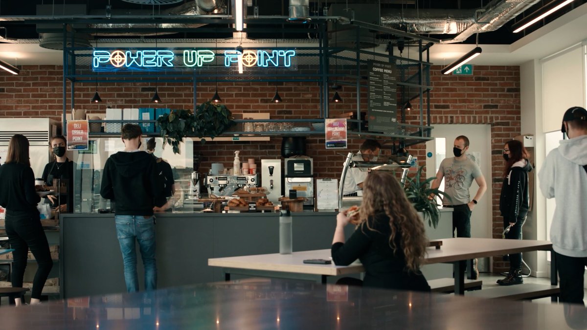 DPSGamesStudio's tweet photo. With subsidized snacks, meals and complimentary coffee, the Power Up Point deli is the perfect place to recharge. ⚡☕
#playiseverything #gamedev #hiring https://t.co/fO1GgTcGL0