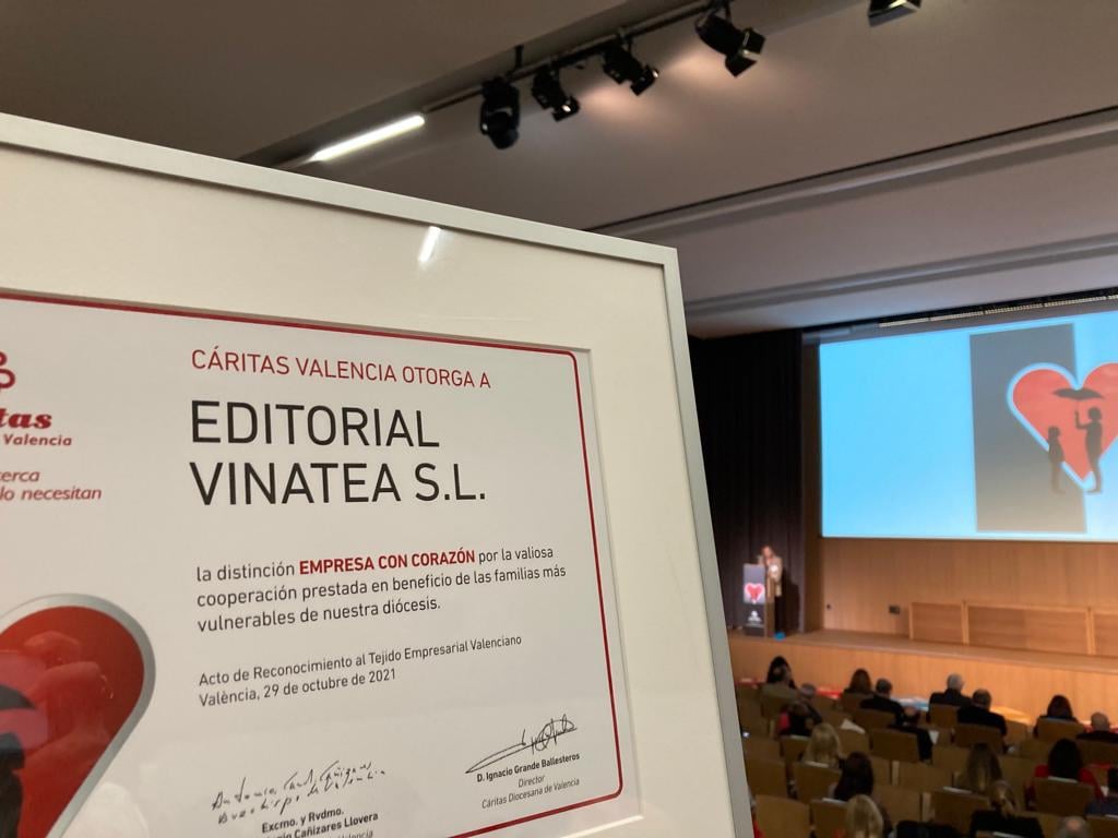 Orgullosos/as por haber sido reconocidos como "EMPRESA CON CORAZÓN" por CÁRITAS VALENCIA junto a otras instituciones valencianas. Es nuestro camino.