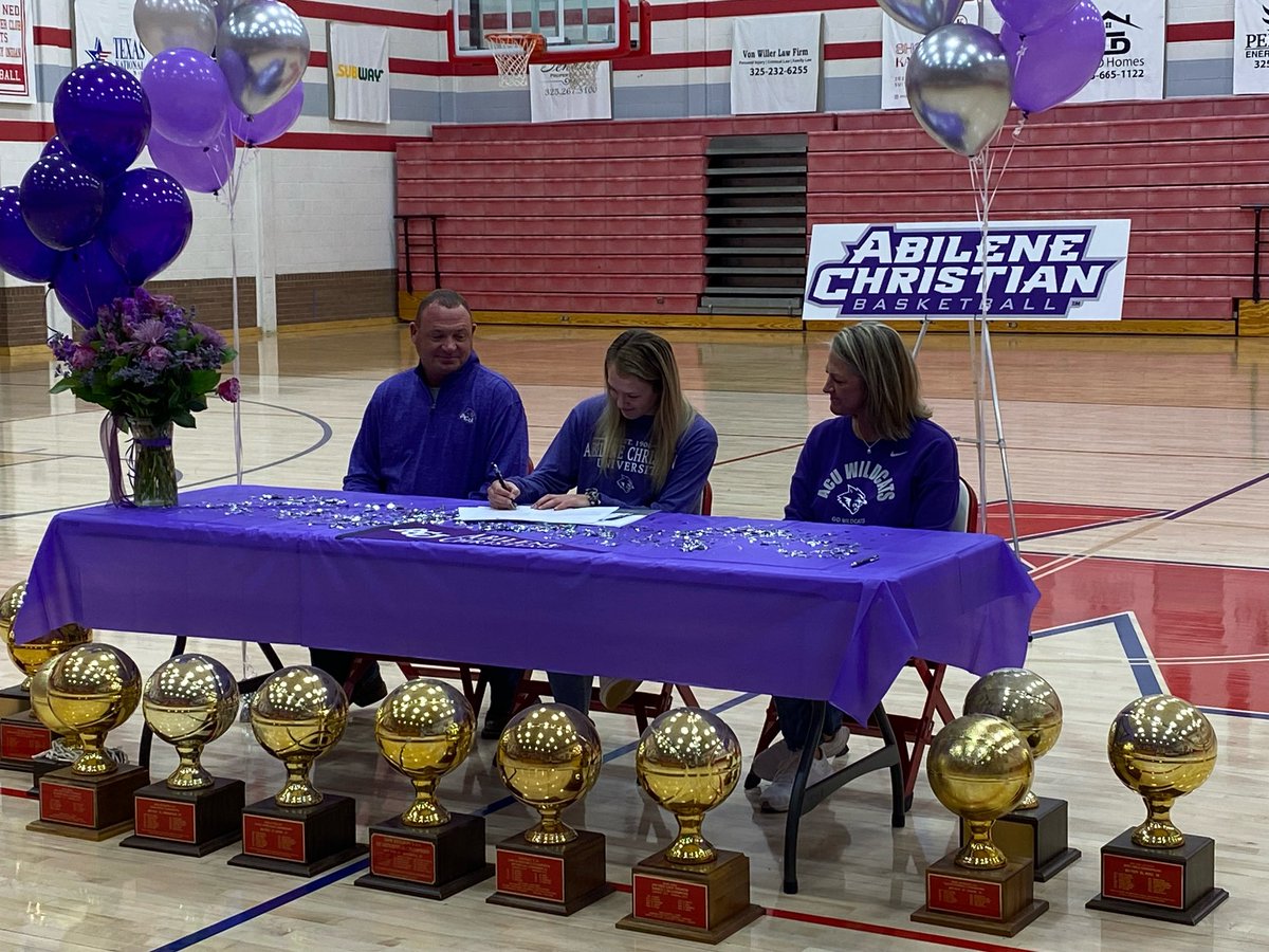 JNathletics's tweet photo. Congratulations to @clairegrahham signing her NLI to play at @ACUedu https://t.co/9MArCeY9rb