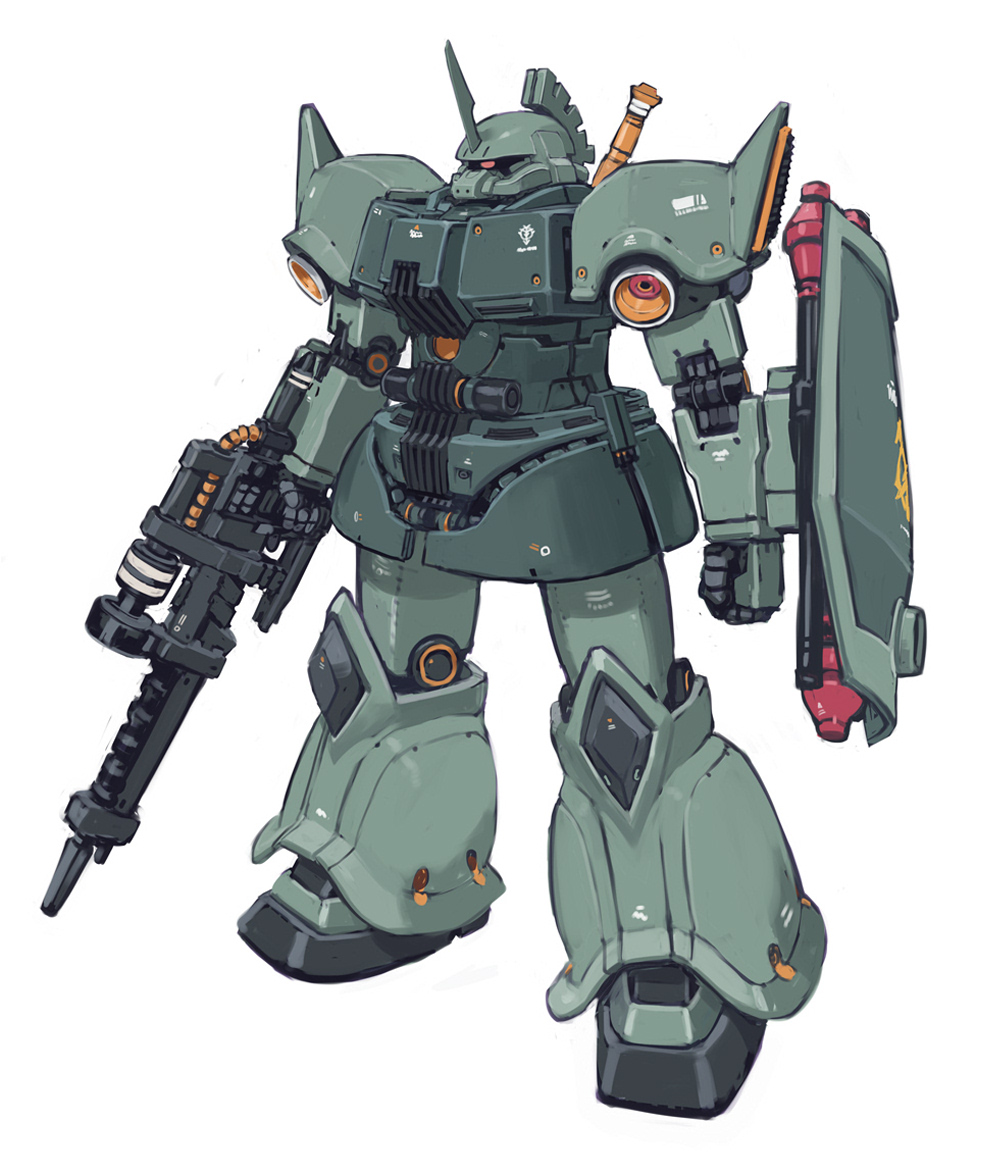 weapon robot no humans mecha gun solo one-eyed  illustration images