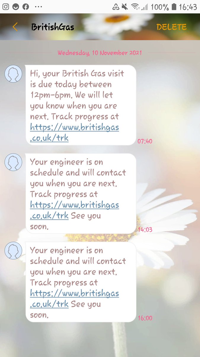 allowme's tweet photo. @BritishGasHelp Unfortunately despite the messages claiming my engineer is on schedule I've just had a call to let me know my appointment today is cancelled. So another week with no heating 🙄 https://t.co/dGIDVkMkzZ