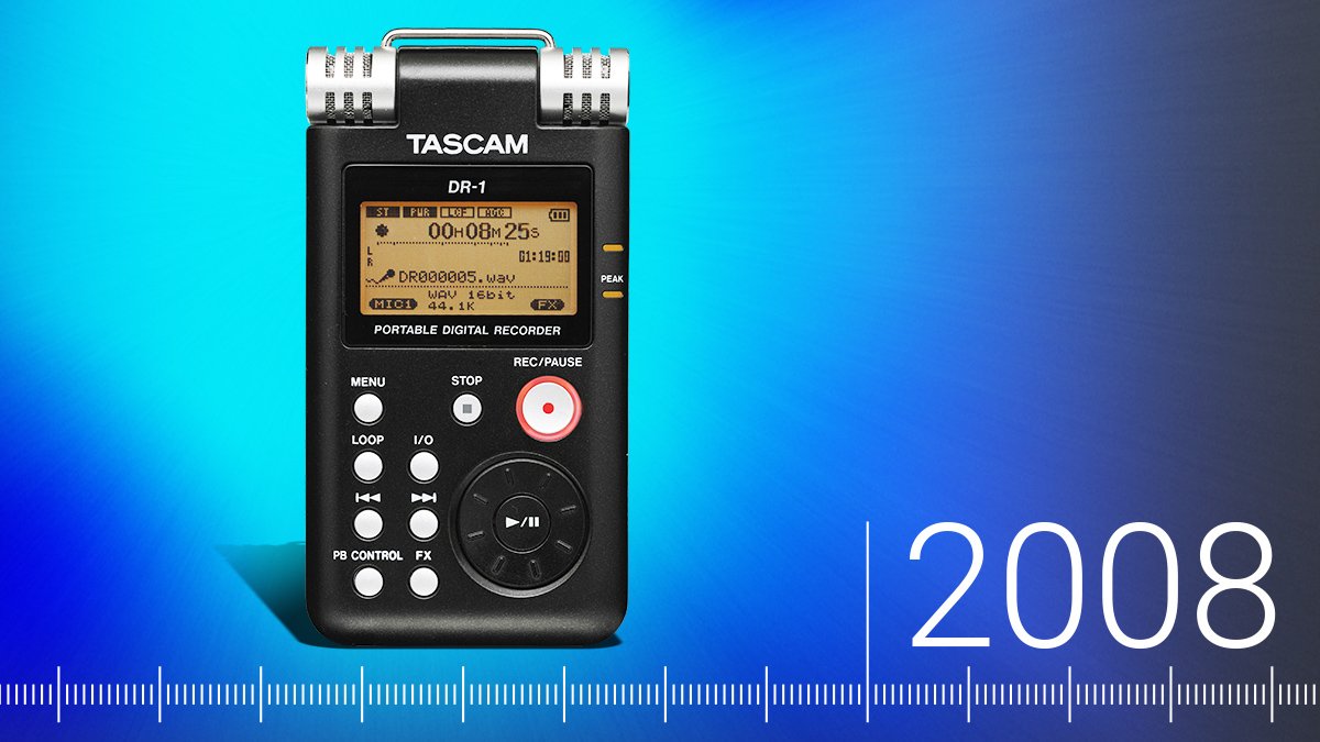 TASCAMpro's tweet photo. We're introducing the next evolution of handheld recording on 11/17/21.
Our DR-1 kicked off a "record anywhere" revolution. It enabled run & gun recording w/pro features like the ability to accelerate and slow down WAV & MP3 files in real-time.
#fieldrecorder #handheldrecorder https://t.co/iZ3JGc1eyd